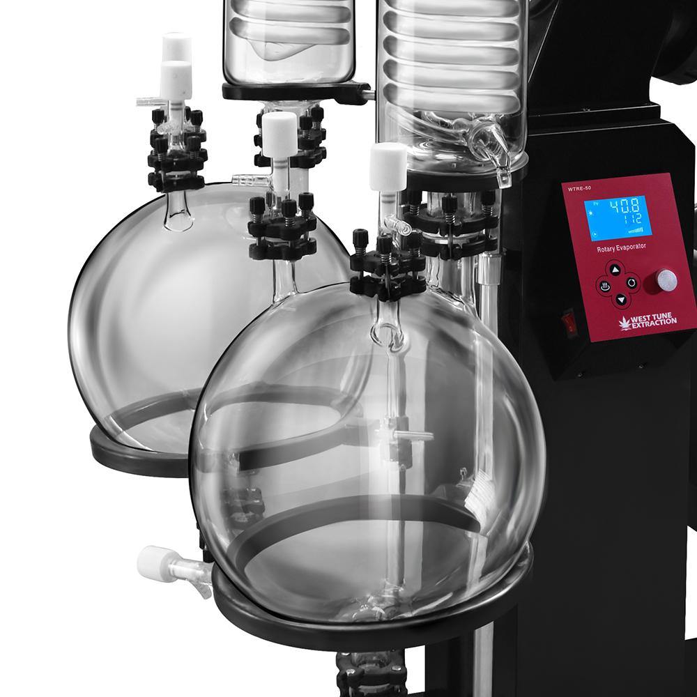 13-Gallon 50L Rotary Evaporator with Dual Condensers | WTRE-50dual | West Tune - ExtractionSolution