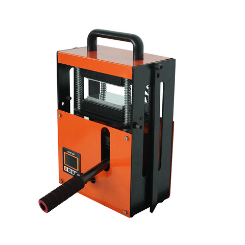 4 Ton Rosin Press Machine with Hydraulic Jack Dual 3x5 Inch Heating Plates LCD Controller Dual Channel Independent Heating