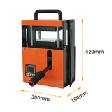 4 Ton Rosin Press Machine with Hydraulic Jack Dual 3x5 Inch Heating Plates LCD Controller Dual Channel Independent Heating