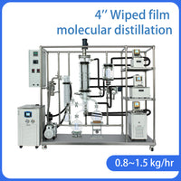 4'' 0.8~1.5 kg/hr wiped film molecular distillation | WTMD-04 Pro | West Tune