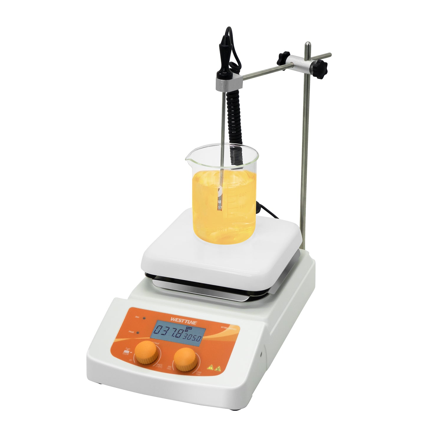 Regulator hot plate with magnetic stirrer.